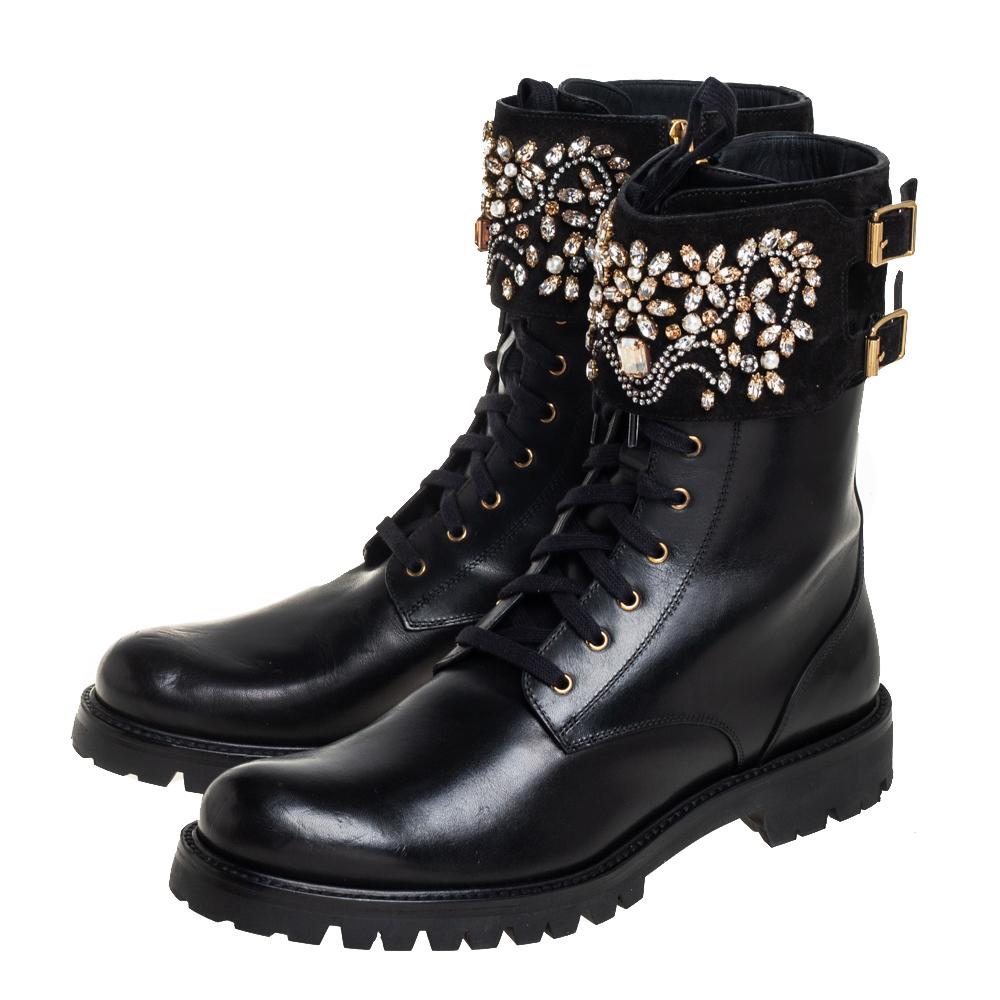 Embellished combat boots outlet