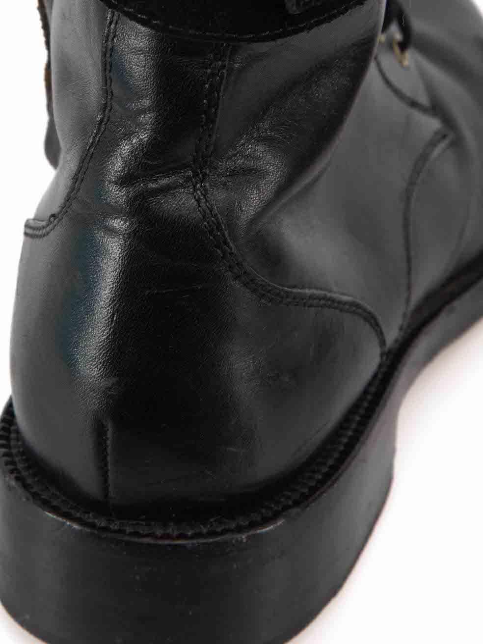 Rene Caovilla Bottes en cuir noir avec ornements Taille IT 36 en vente 1