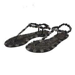 René Caovilla Butterfly Crystal Sandals IT 37, 5