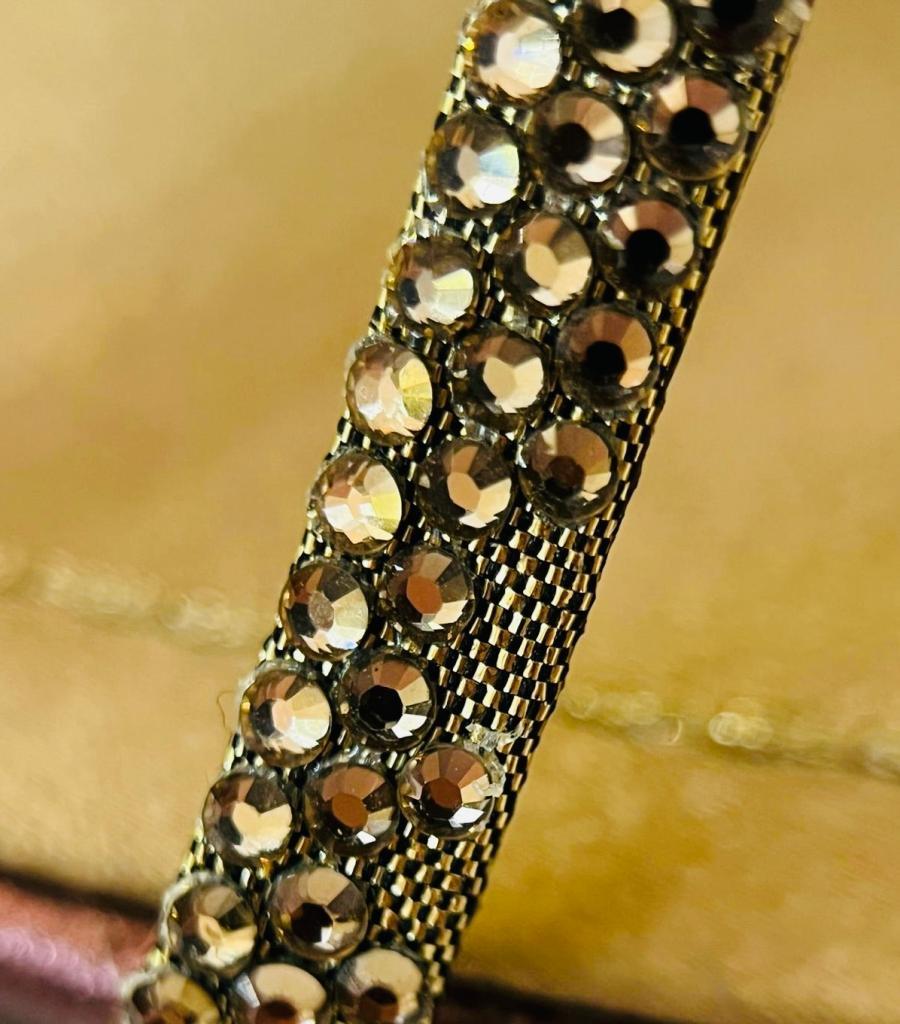 Rene Caovilla Crystal Embellished Leather Sandals For Sale 5