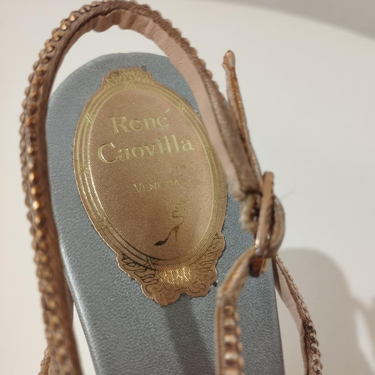 René Caovilla Crystal Sandals IT 37, 5 For Sale 1