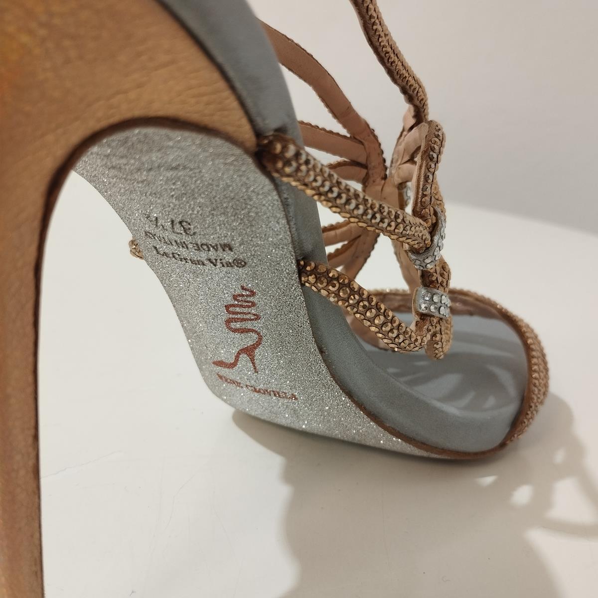 René Caovilla Crystal Sandals IT 37, 5 For Sale 3
