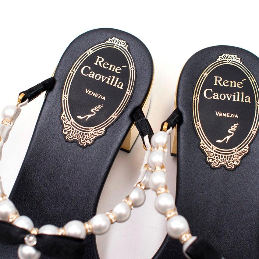 Rene Caovilla Eliza Flip Sandals US 4.5 1
