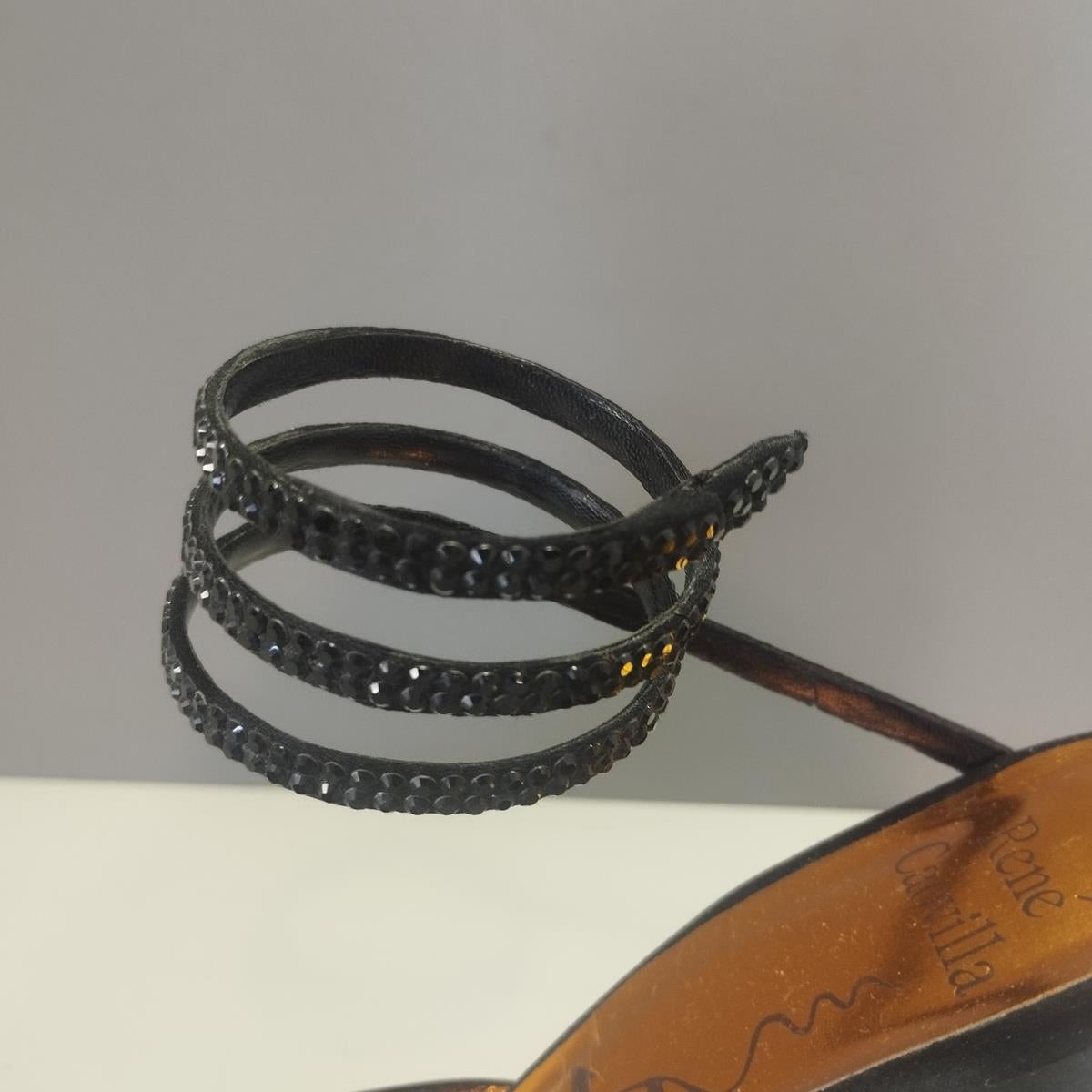 Noir René Caovilla Jewel Shoe IT 37.5 en vente