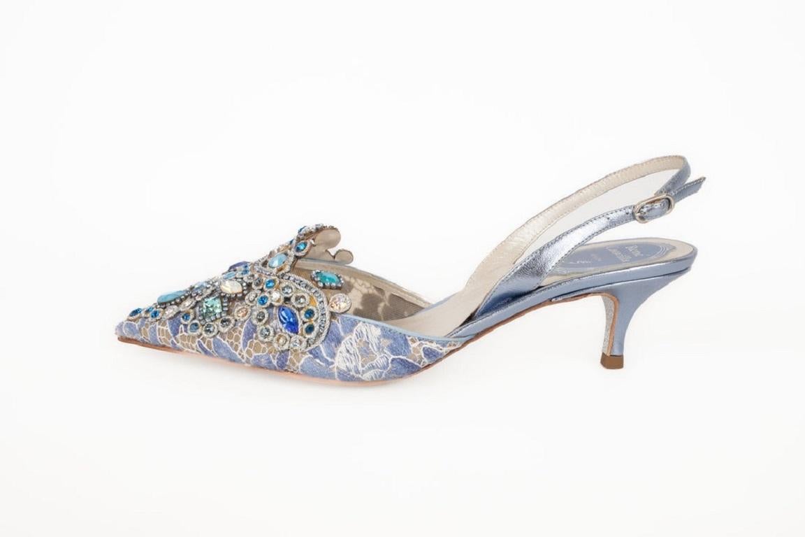 Rene Caovilla Leather Heel Stilettoes / Shoes In Fair Condition In SAINT-OUEN-SUR-SEINE, FR