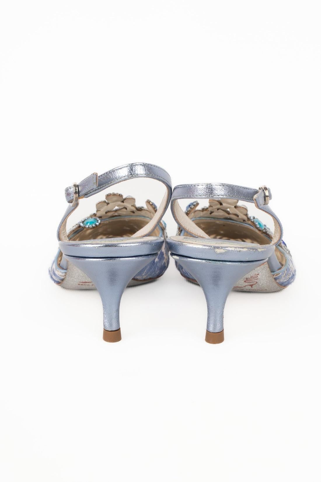 Women's Rene Caovilla Leather Heel Stilettoes / Shoes