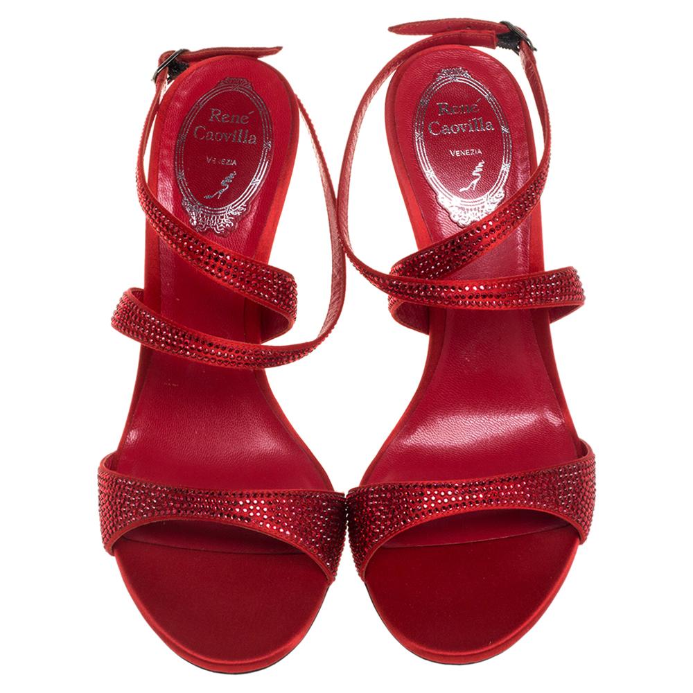 rene caovilla red shoes