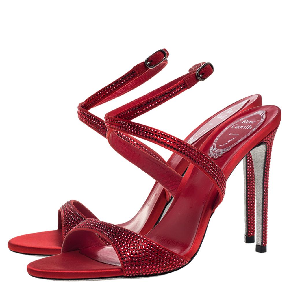 rene caovilla red heels