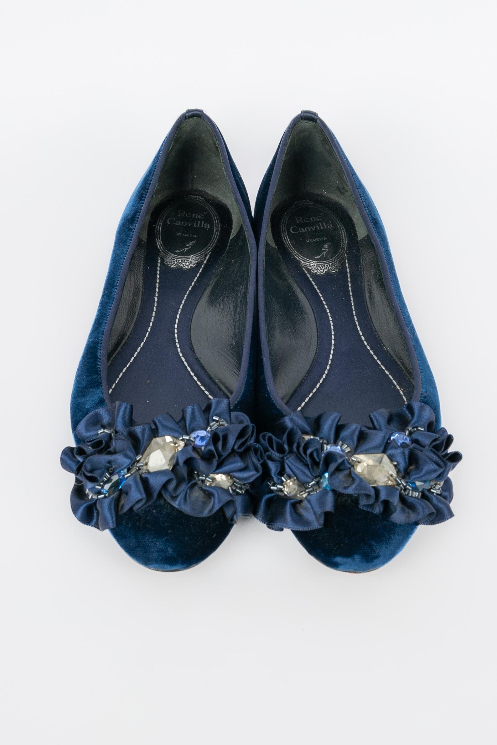 Black Rene Caovilla shoes / ballerinas For Sale
