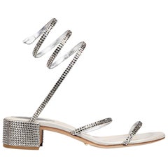 Rene Caovilla Sandales Venezia ornées d'argent Taille IT 37