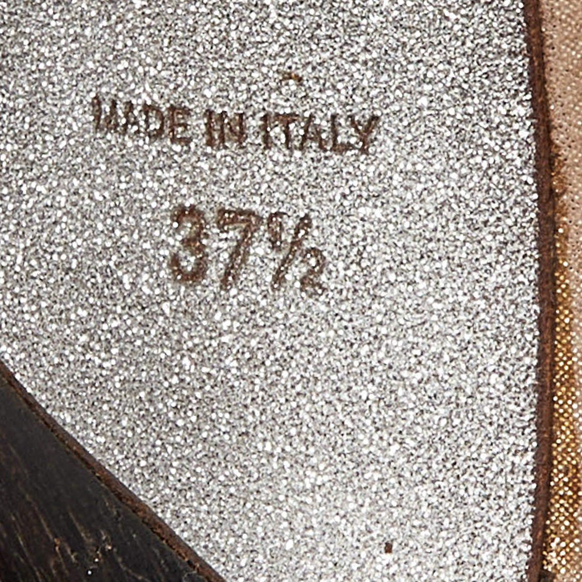 René Caovilla - Sandali in pelle scamosciata e tessuto impreziositi da cristalli - misura 37,5 in vendita 3