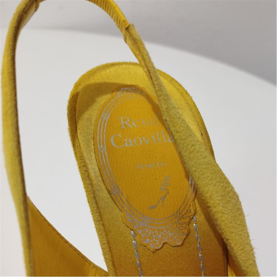 Women's René Caovilla Suede sandal size 36 1/2 For Sale