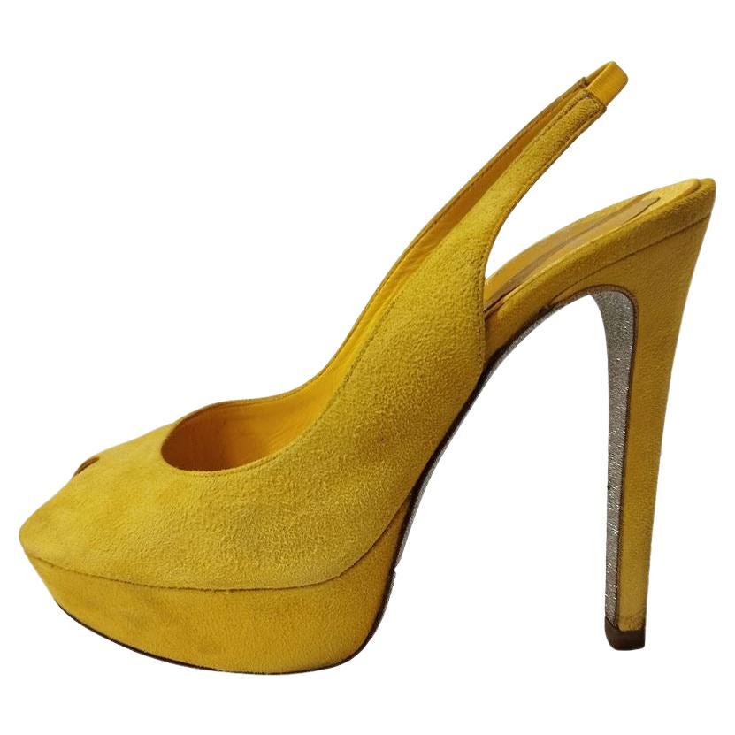 René Caovilla Sandalo in pelle scamosciata misura 36 1/2