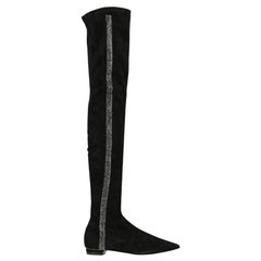 Rene Caovilla  Women   Boots  Black Leather EU 37.5
