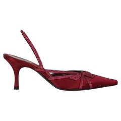 Rene Caovilla  Women   Mules  Burgundy Silk EU 38