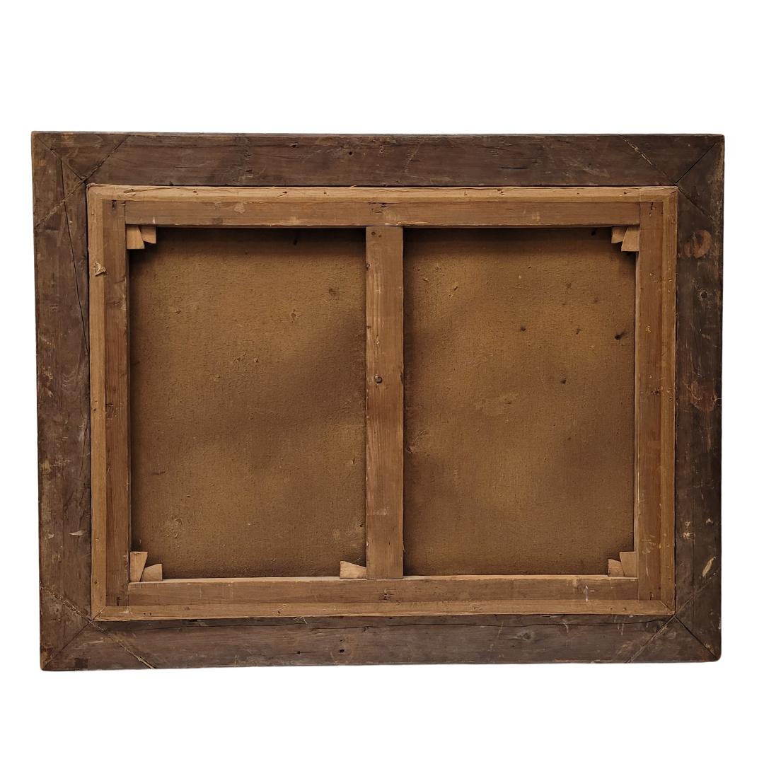 Öl auf Karton Art Nouveau 