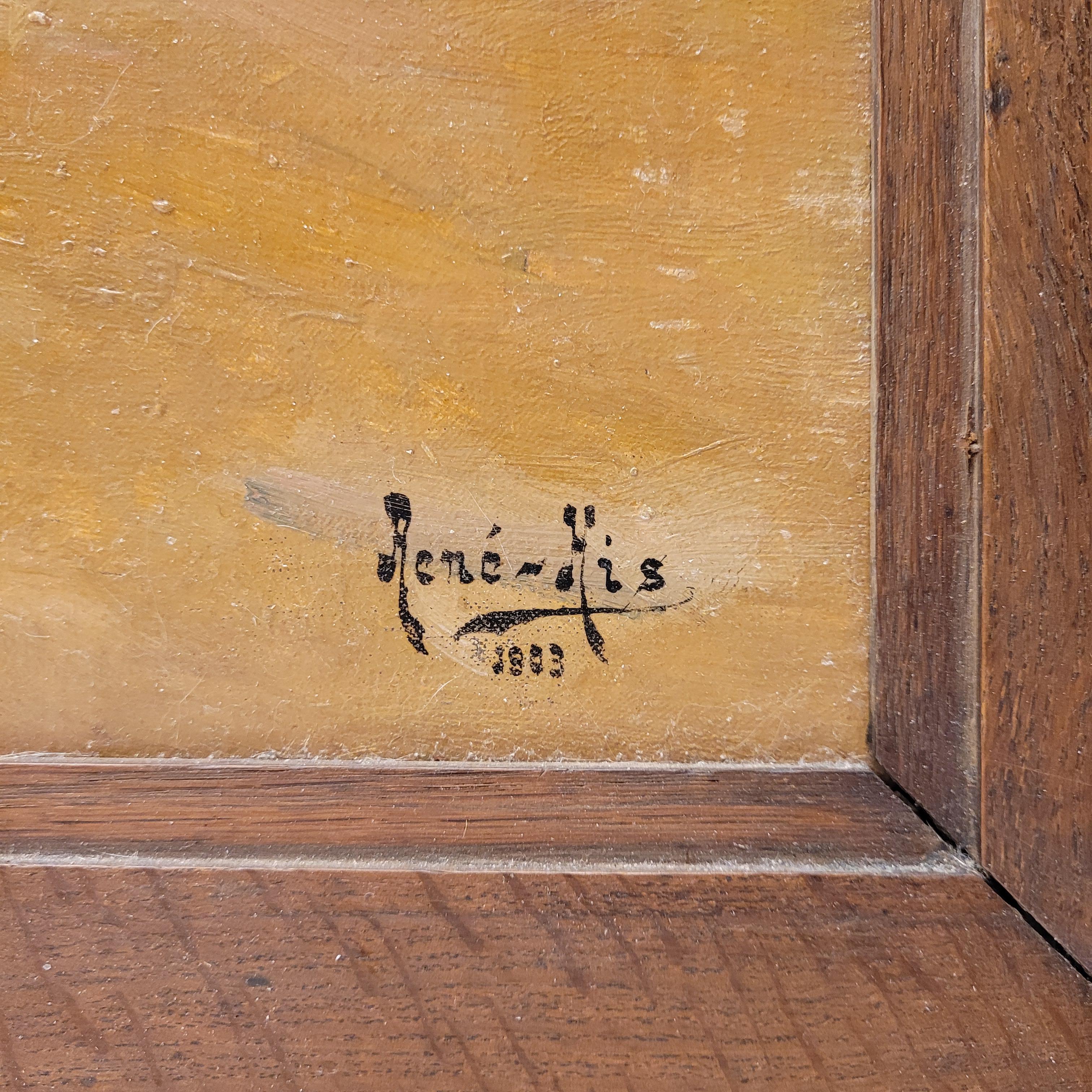 Das erstaunliche und sehr fesselnde Werk von René His entführt den Betrachter an die Küste von Villefranche, einer idyllischen Ecke Südfrankreichs, wo die Natur ihre ganze Pracht entfaltet. Das Gemälde zeigt einen atemberaubenden Panoramablick von