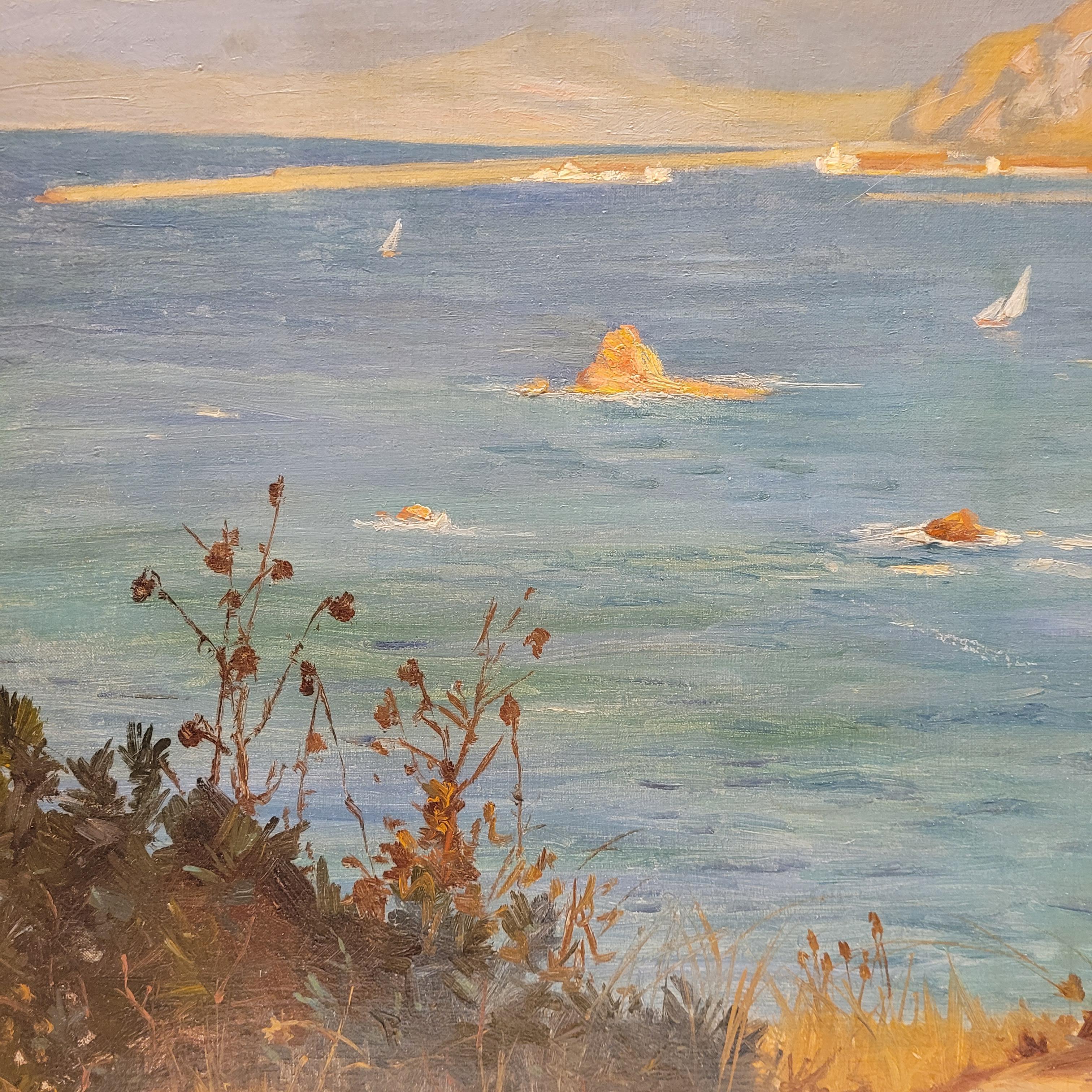 Öl auf Karton Art Nouveau 