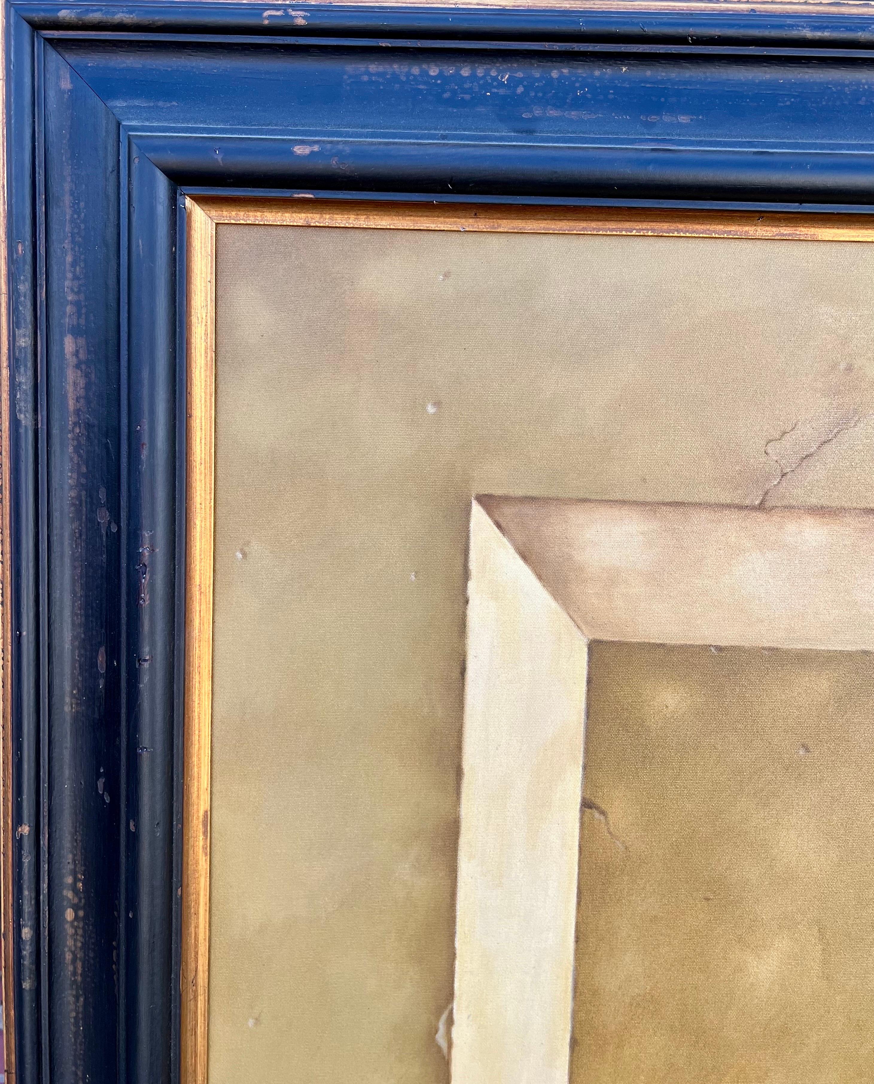 Large Trompe L'oeil Oil Painting Rene Chavelle Belgian Photo Realist Peppers For Sale 9