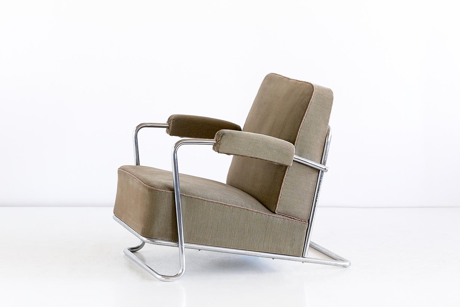 René Coquery B251 Lounge Chair for Thonet Frères, 1930 In Good Condition In The Hague, NL