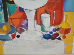 Rene Couturier "Le Compotier" Aquarelle originale c.1970