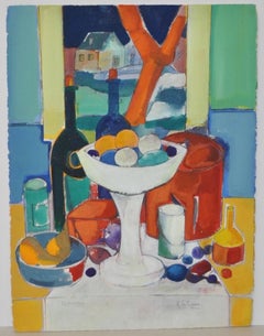 Rene Couturier "Le Compotier" Original Watercolor c.1970s