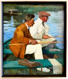 Une mémorable partie de pêche" par René De Pauw (1887 - 1946)