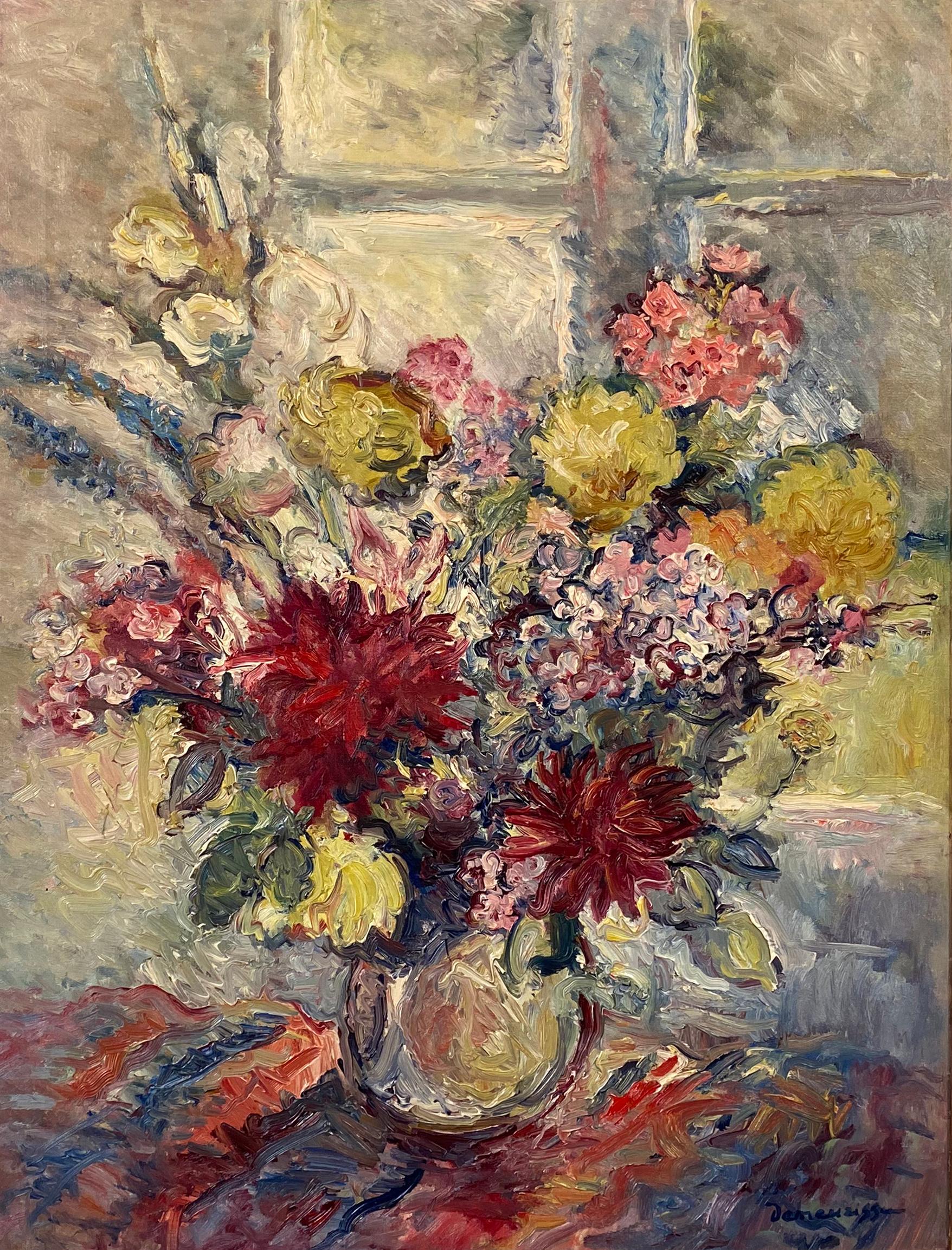 Herbstblumen Post-Impressionist (Französische Schule), Painting, von Rene Demeurisse