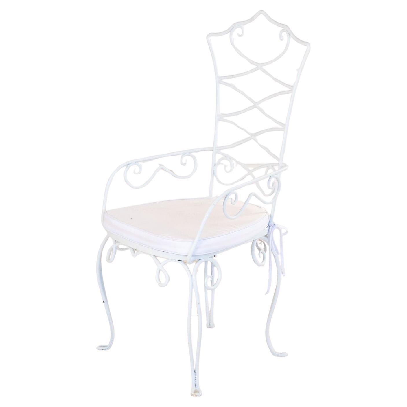 Silla de bistro francés Rene Drouet, mediados del siglo XX, individual