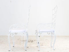 Rene Drouet French Bistro Chairs, Mid 20th Century, Pair