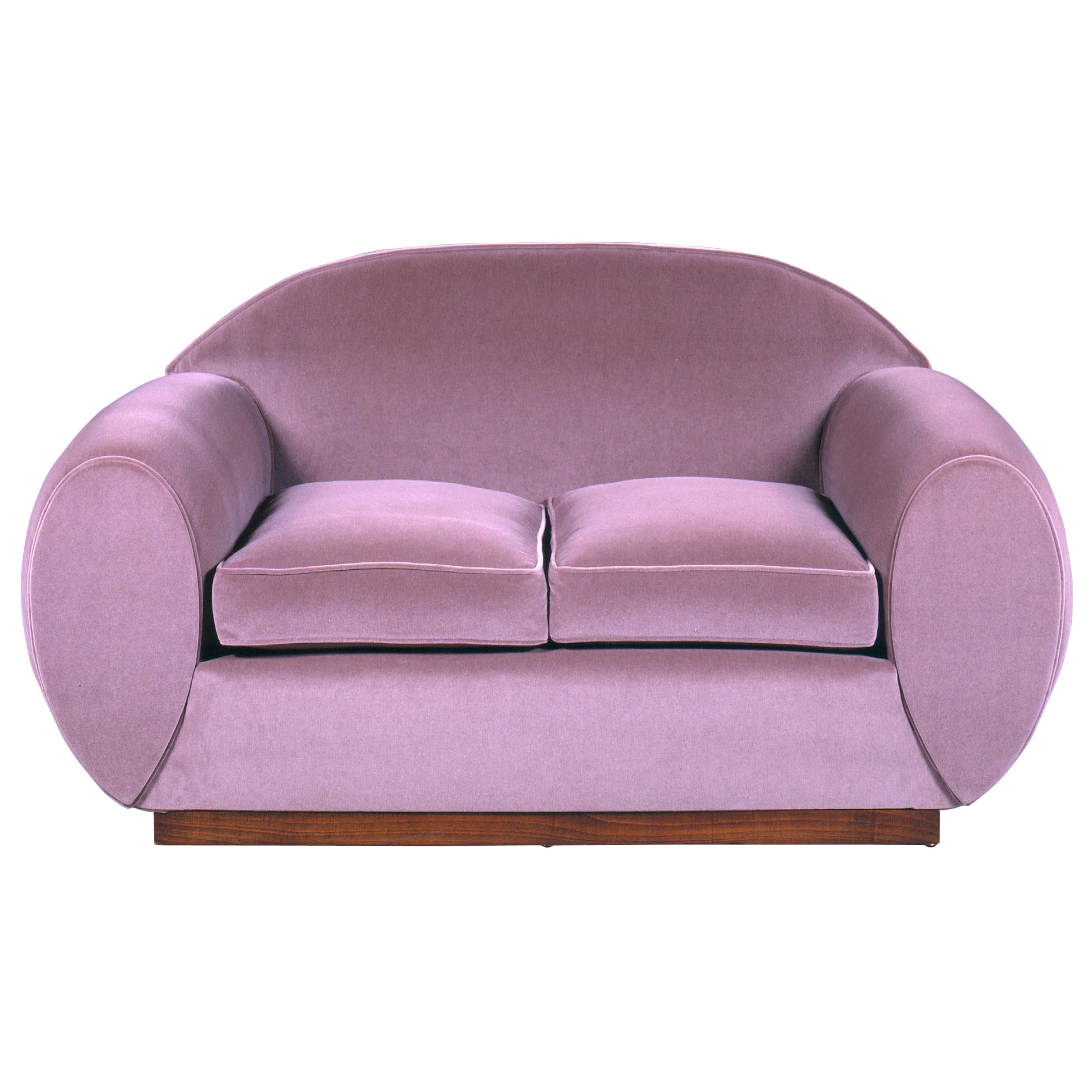 René Drouet, Two-Seat Sofa, circa 1935 For Sale