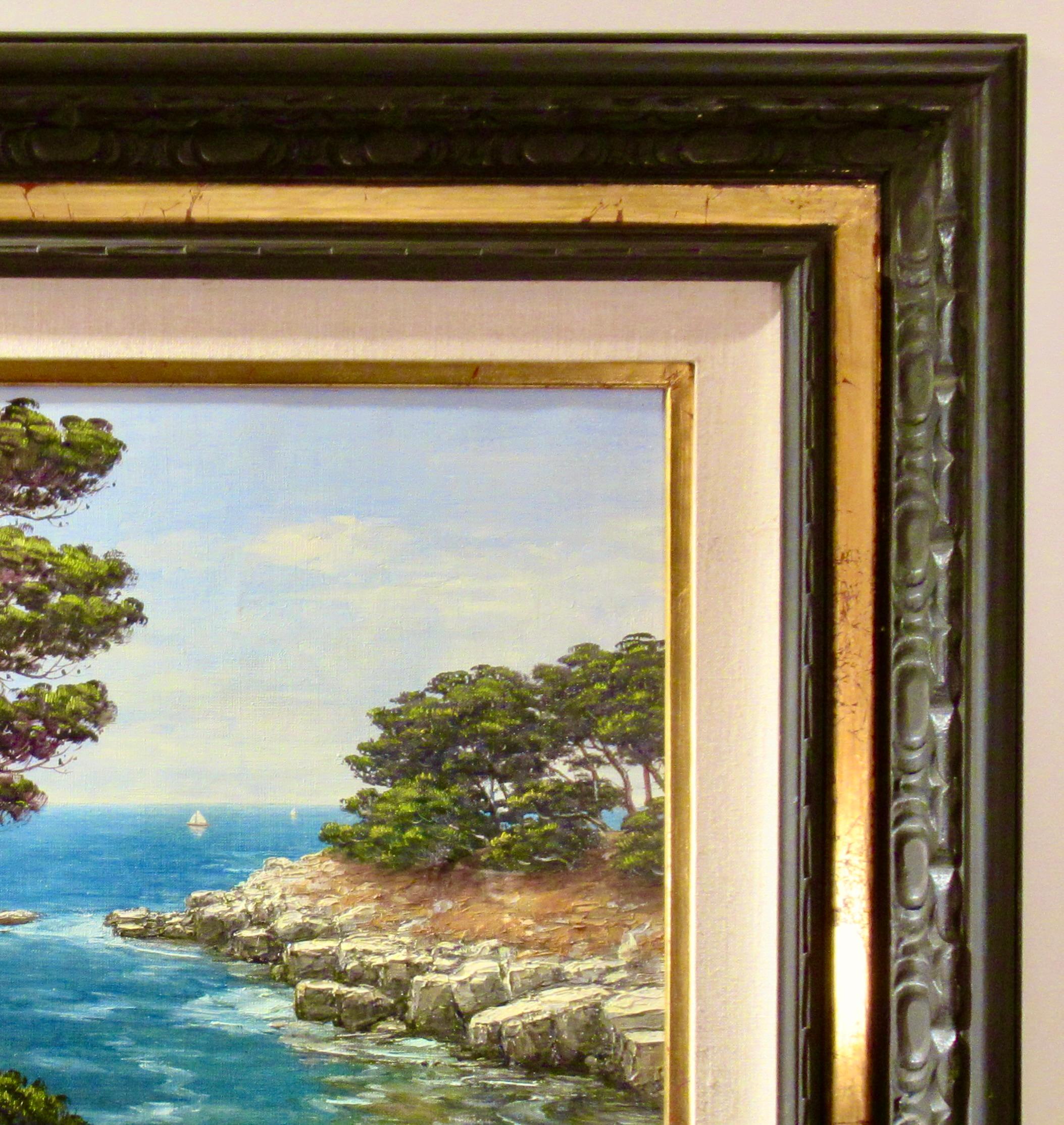 Coastal Scene of the French Riviera For Sale 2