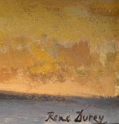 "Windmill" by René Durey - Oil on Canvas - 26x44.5 cm