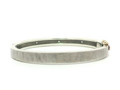Bracelet manchette florentin « Rene Escobar Olly » en or rose 18 carats et argent, serti de diamants