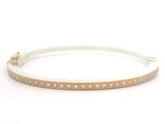Bracciale a cerniera in argento e oro rosa 18 carati con diamanti, Rene Escobar