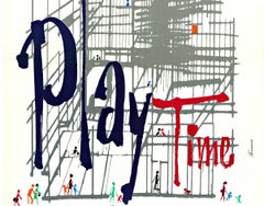 Original "Play Time" vintage smaller format French movie poster