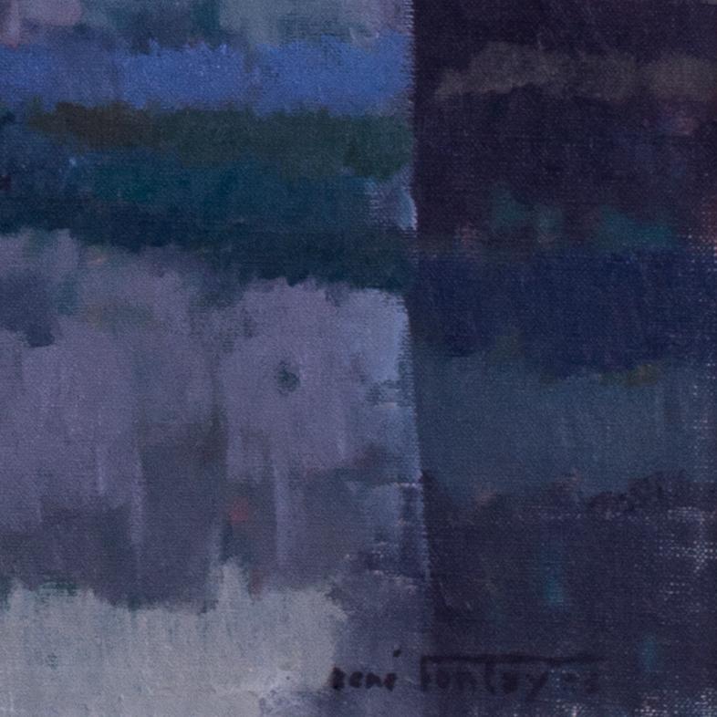 Französisch Anfang des 20. Jahrhunderts Ölgemälde von la Rochelle, Impressionist – Painting von René Fontayne