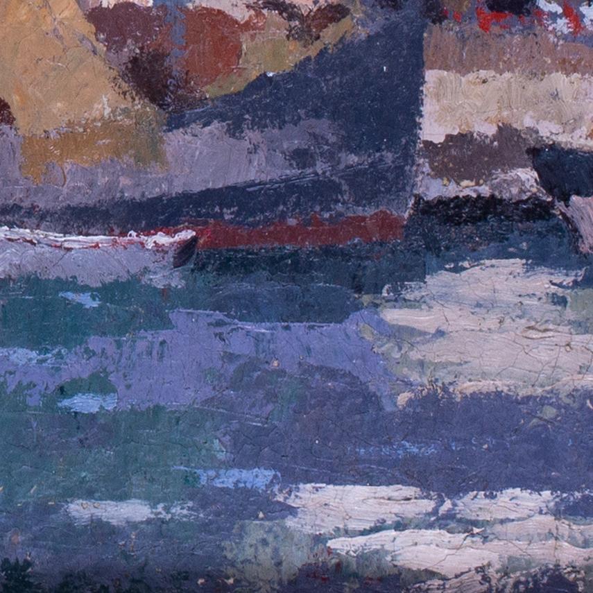 Rene Fontayne (French, 1891 – 1952)
Quay de la Rochelle (Quay au Dames)
Oil on canvas
Signed ‘Rene Fontayne’ (lower left)
15 x 18.1/4 in. (38 x 46.5 cm.)

