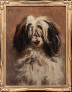 Antique "Fritz" A French Sheepdog, dated 1897, Paris 
