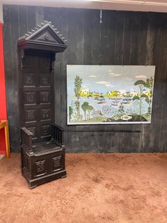 René Fumeron: acrilico su carta, progetto di arazzo, firmato alcuni aloni da segnalare