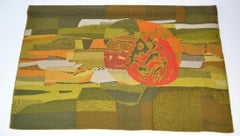 Tapisserie murale en laine française du milieu du siècle René Fumeron "Cosmos", 1960