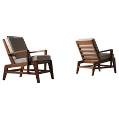 René Gabriel Armchairs, France 1940s, Set of Two