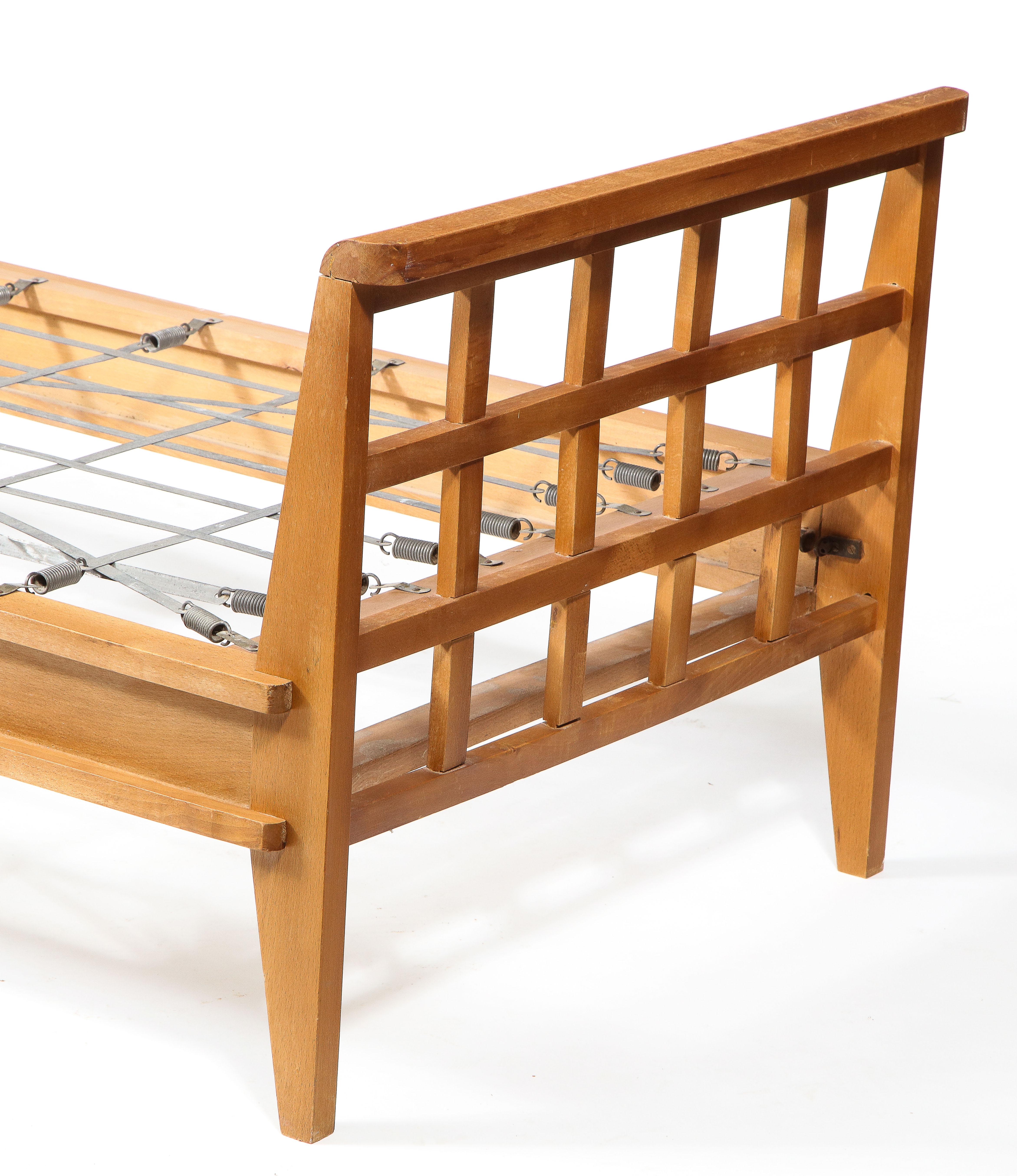 Mid-Century Modern René Gabriel Daybed in Elm, France 1950's For Sale