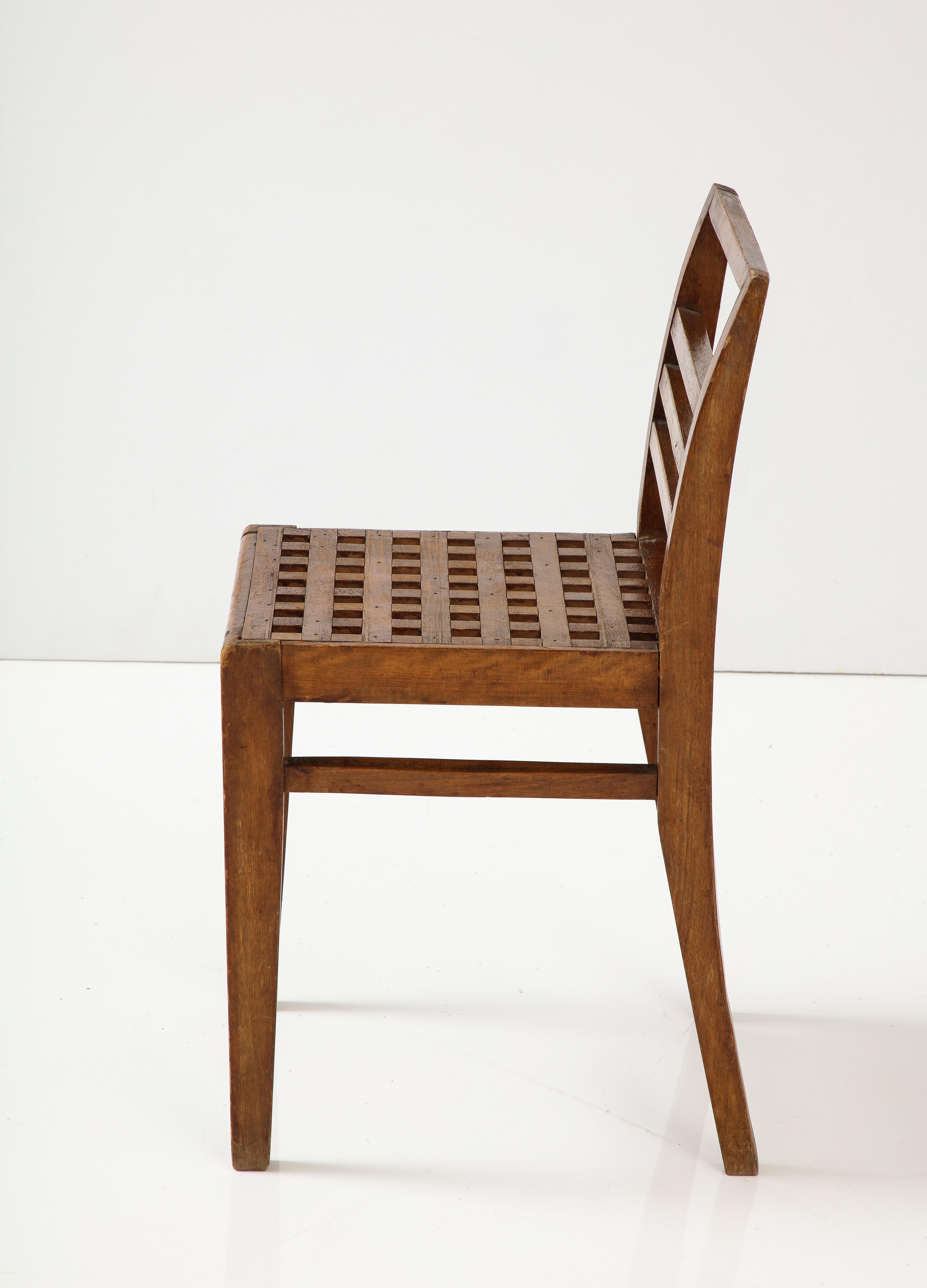 René Gabriel (1890-1950)
Early chair, France, circa 1941, Mood. 103, ‘Service des Constructions Provisoires’
Oak/Elm

Measures: H 29.75, W 14.75, D 15.25 in.