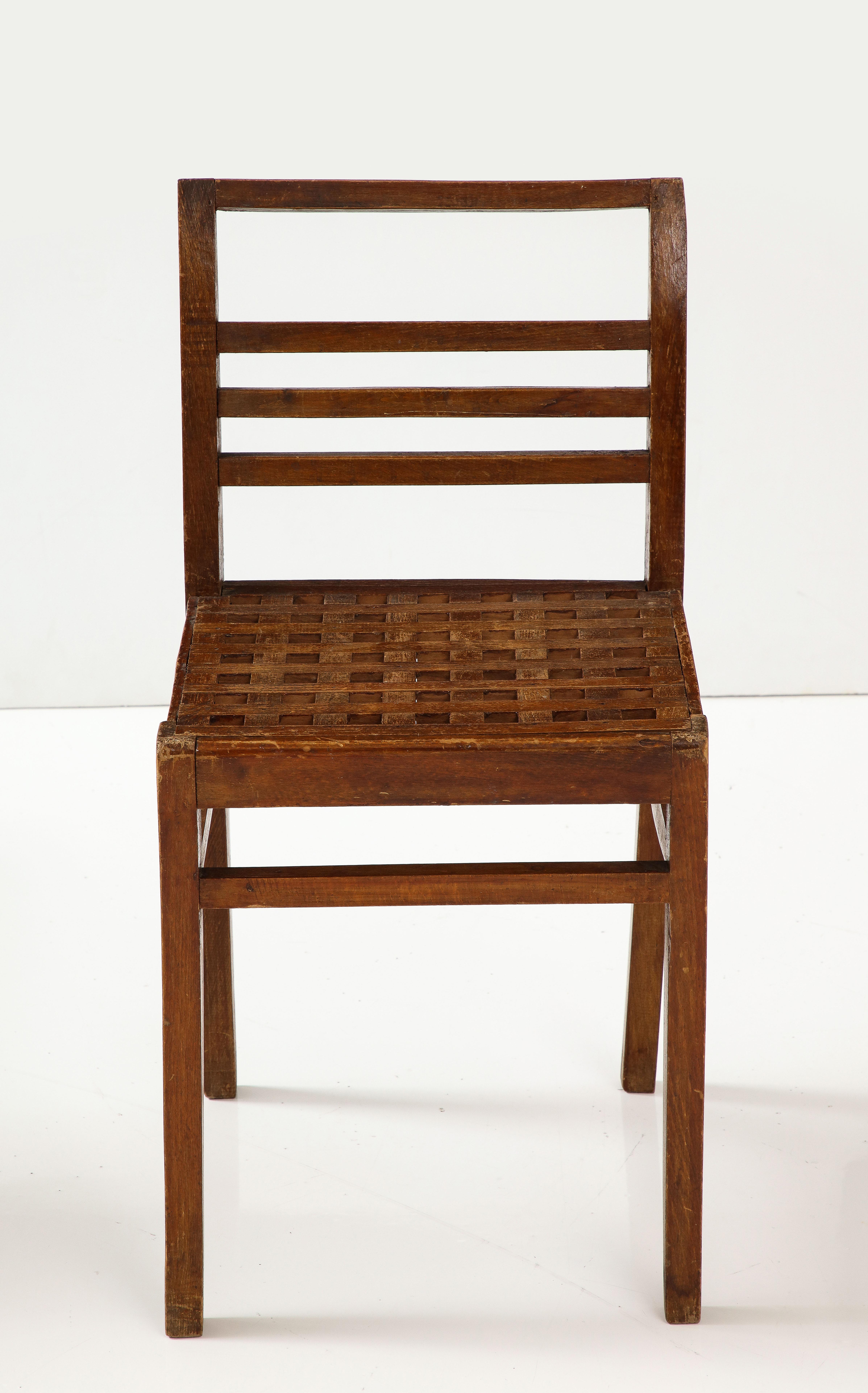 Beech René Gabriel Early Chair, France, circa 1940