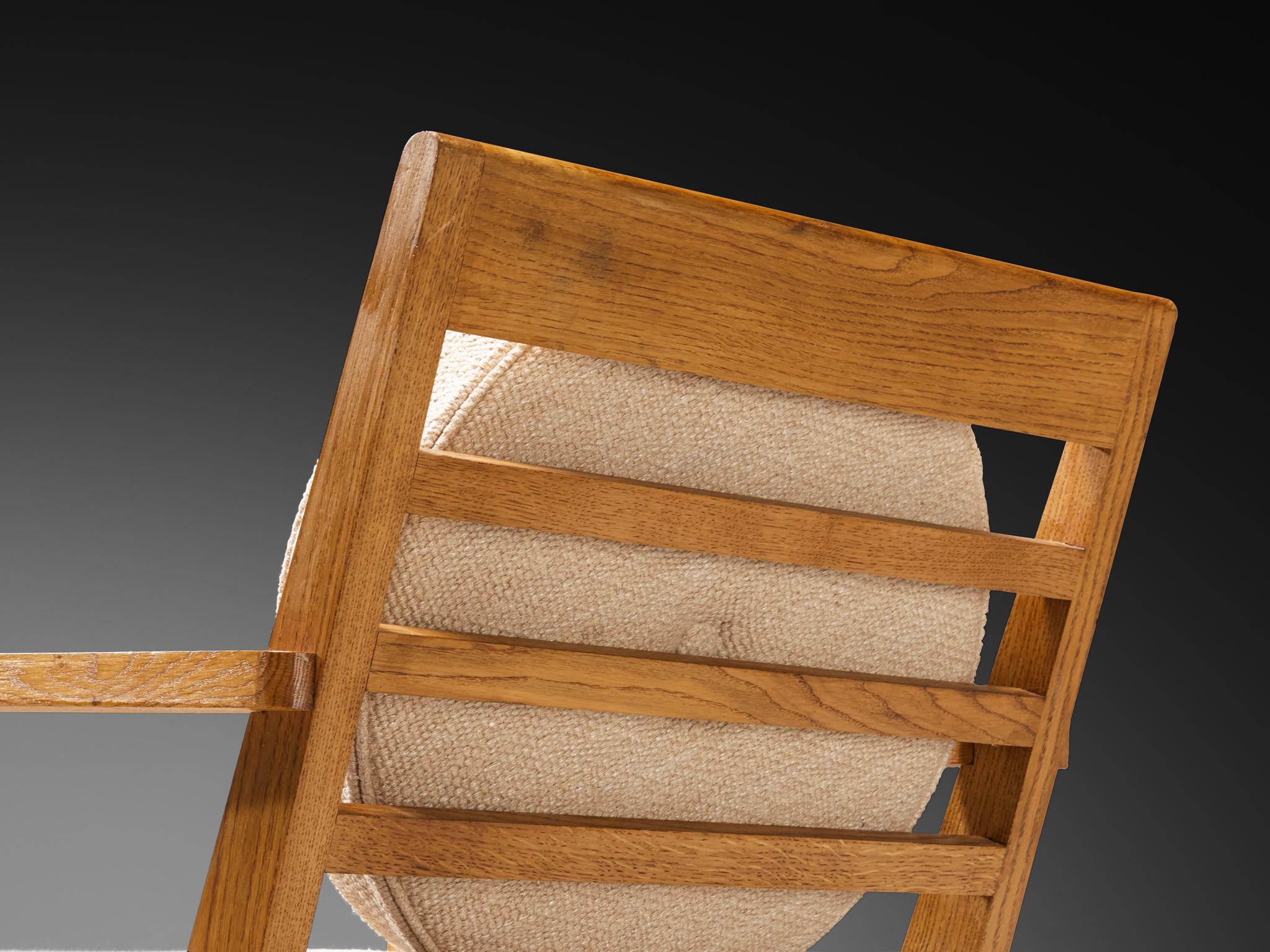 René Gabriel for Lieuvin 'RG178' Lounge Chairs in Solid Wood For Sale 3