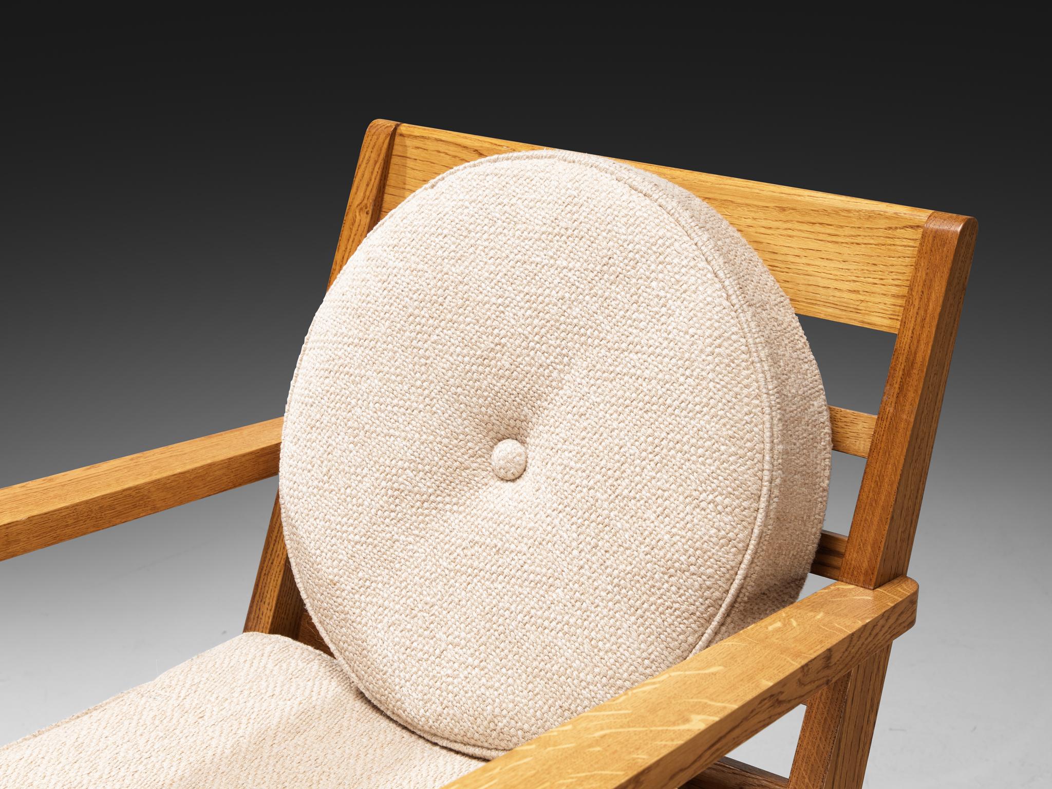 René Gabriel for Lieuvin 'RG178' Lounge Chairs in Solid Wood For Sale 5