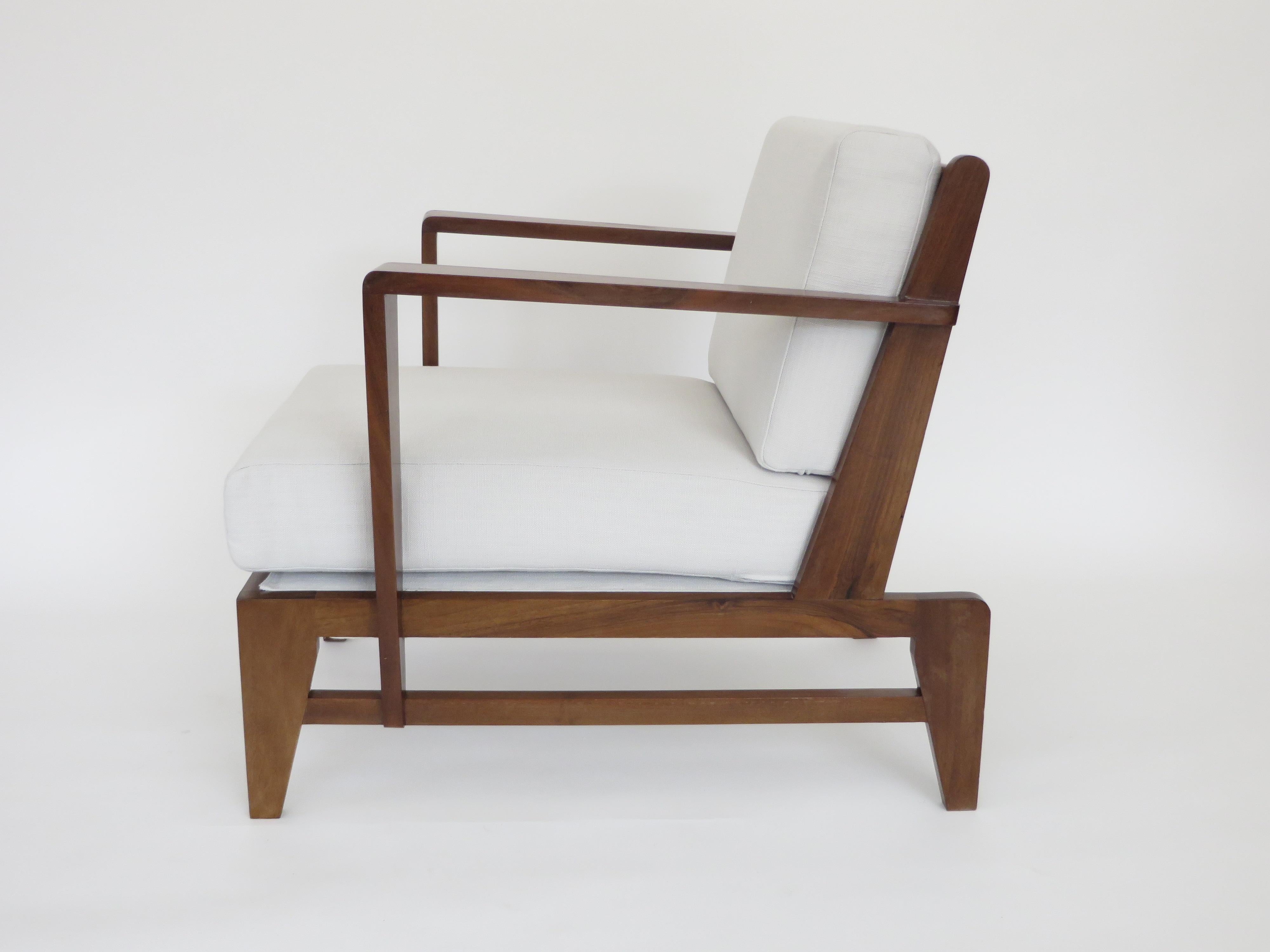 Rene Gabriel French Lounge Chairs Reconstruction Period 1