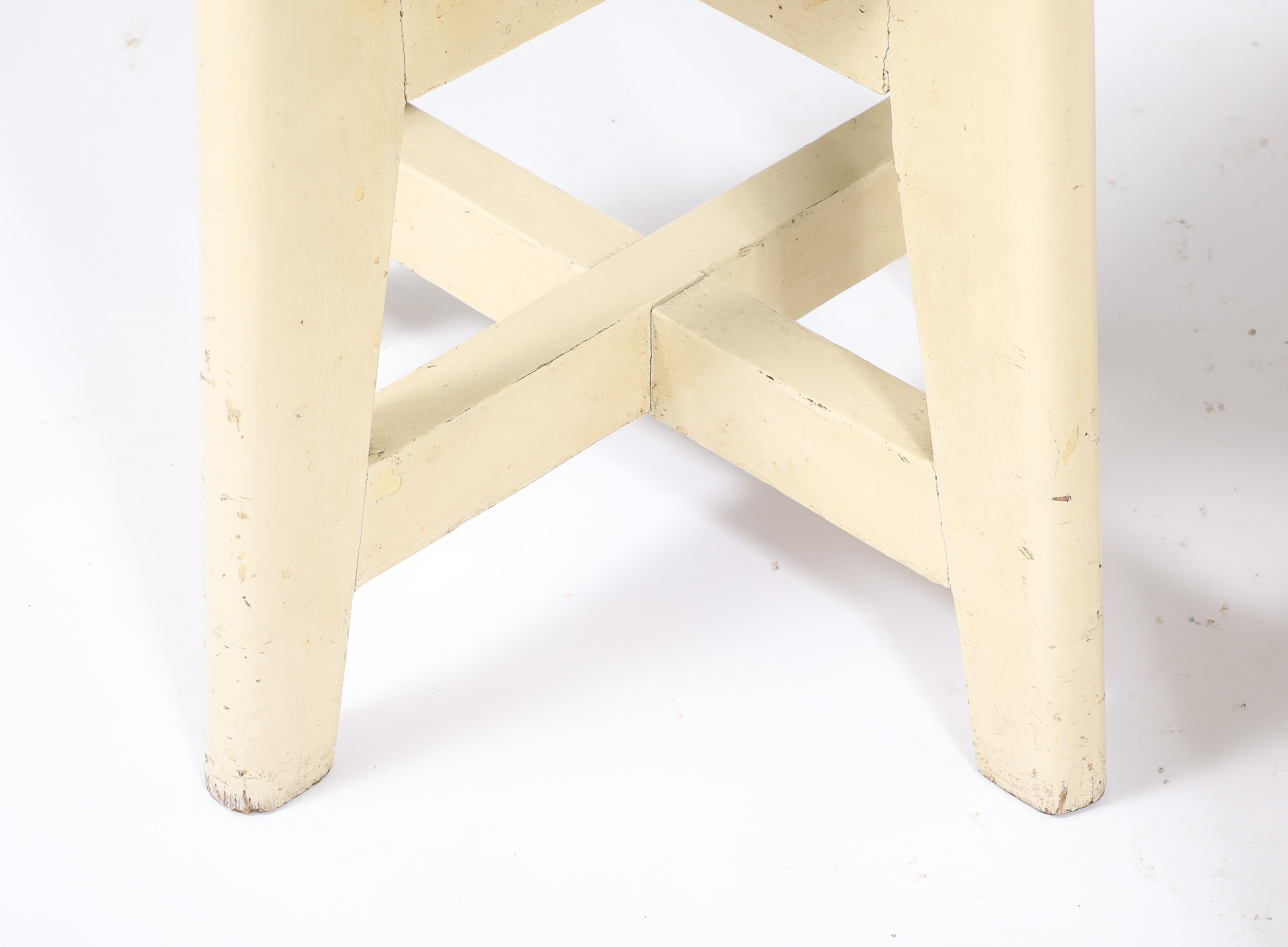 Rene Gabriel Lackierte Hocker, Frankreich 1940' im Angebot 1