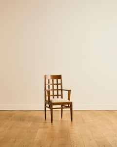 Poltrona con schienale a reticolo Rene Gabriel A.I.C. 1948